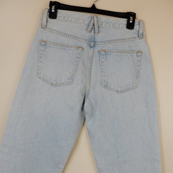 SLVRLAKE Sophie Crop JEANS Size 26 Straight Leg Light Blue Love Song NEW $319 - Picture 10 of 11